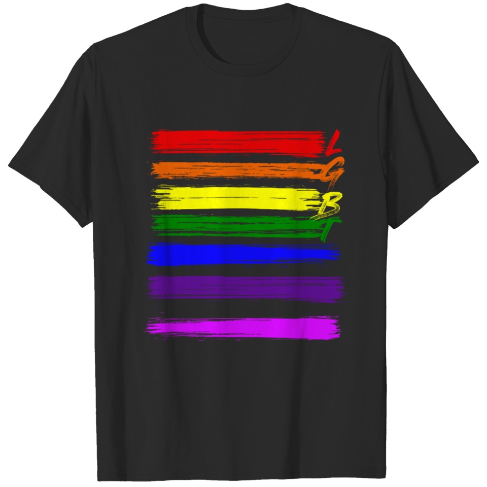 Lgbt Pride Moth Gift- Lgbt Flag Color T-Shirt