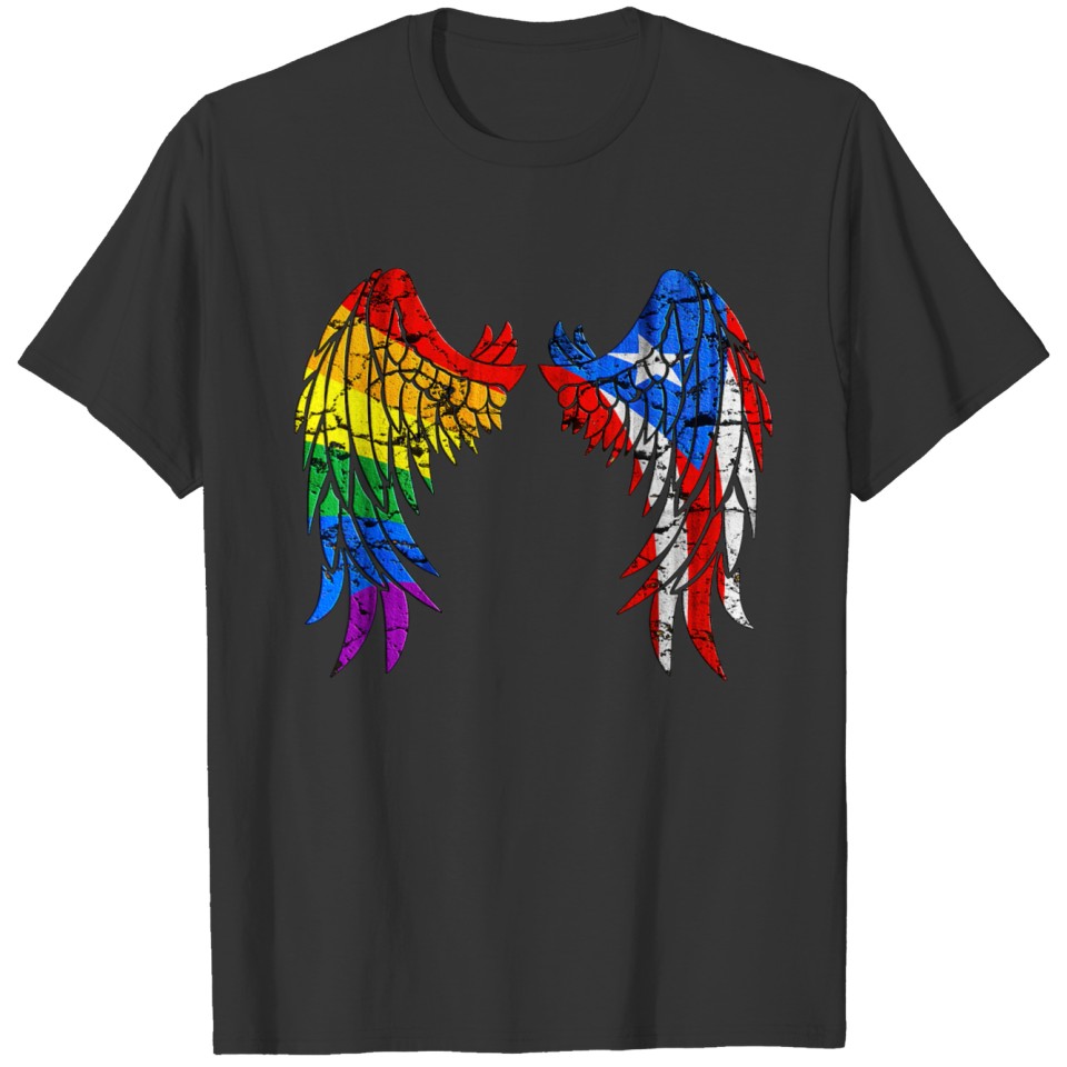 Lgbt Pride Proud Puerto Rico Rainbow Flag Gift T Shirts