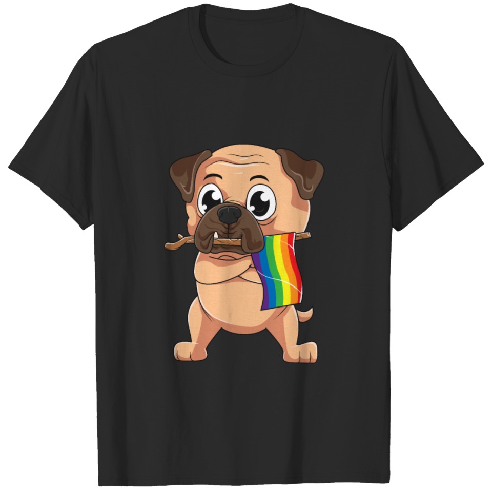 Lgbt Pride Pug T-Shirt