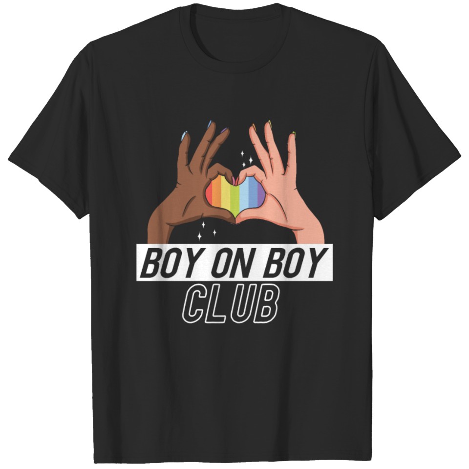 Lgbt Pride Rainbow Black Boy On T-Shirt