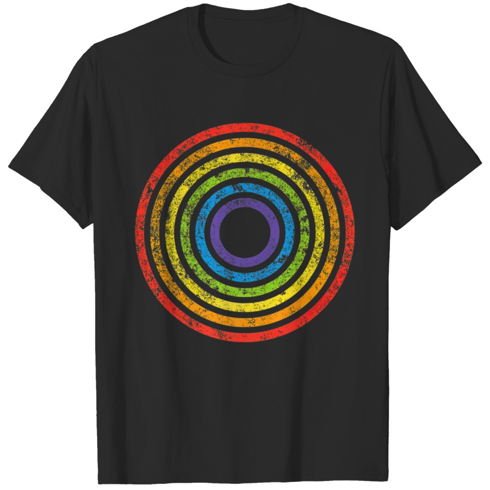 Lgbt Pride Rainbow Flag Colors Gay Lesbian Ally T-Shirt