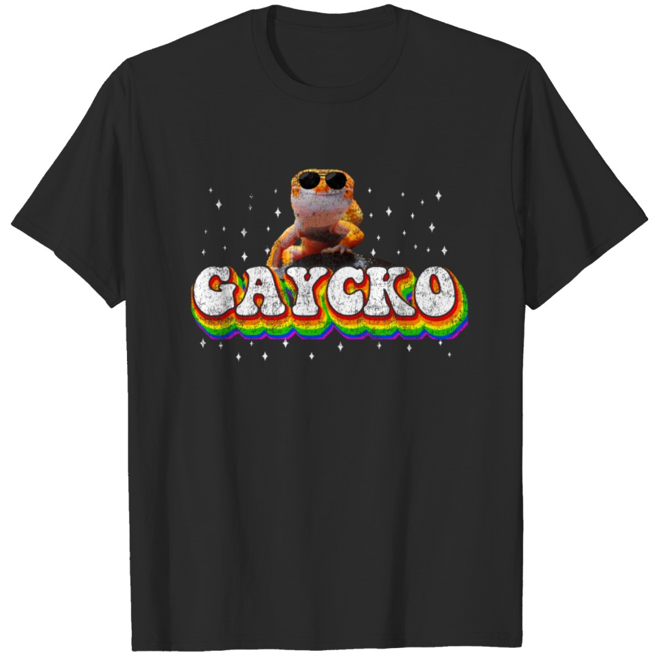 Lgbt Pride Rainbow Gaycko Gecko T-Shirt
