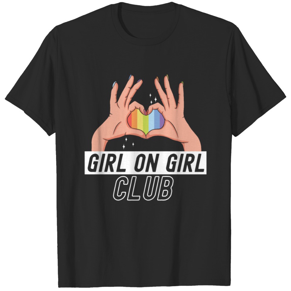 Lgbt Pride Rainbow Girl On Girl T-Shirt