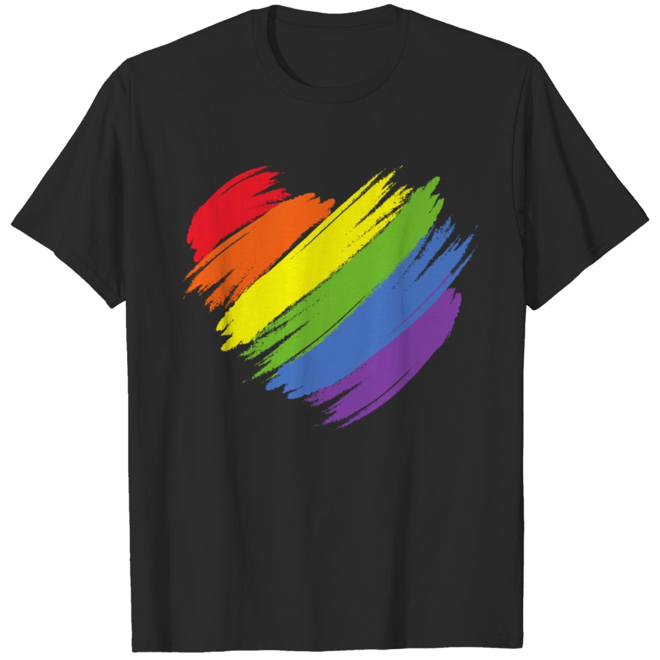 Lgbt Pride Rainbow Support Gay Lesbian Rights T-Shirt
