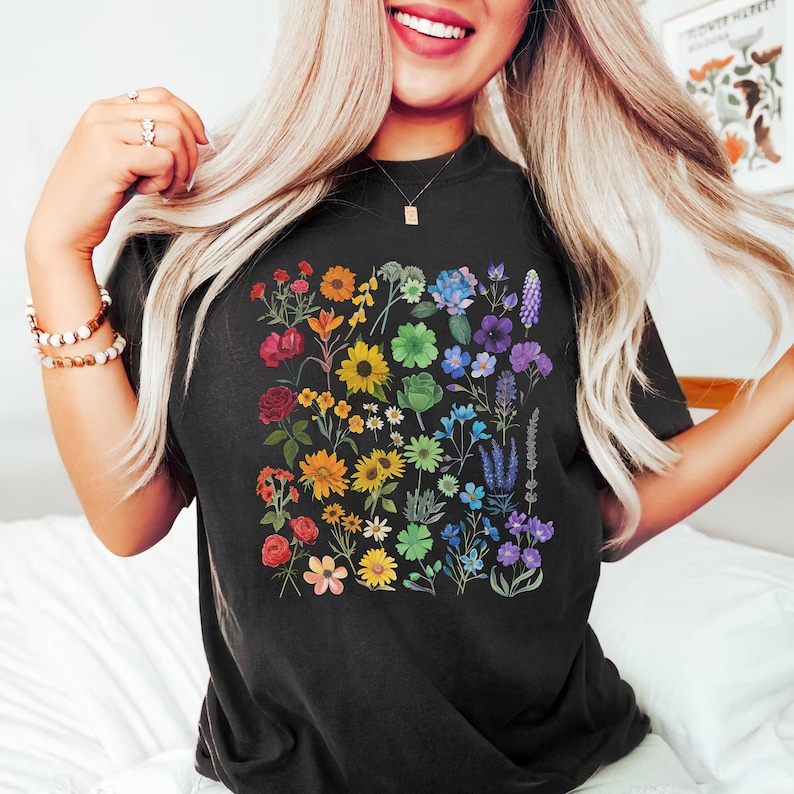 Lgbt Pride Wildflowers Shirt, Gay Pride Shirt, Pride Month Shirt, Gay Lesbian Tran Gift