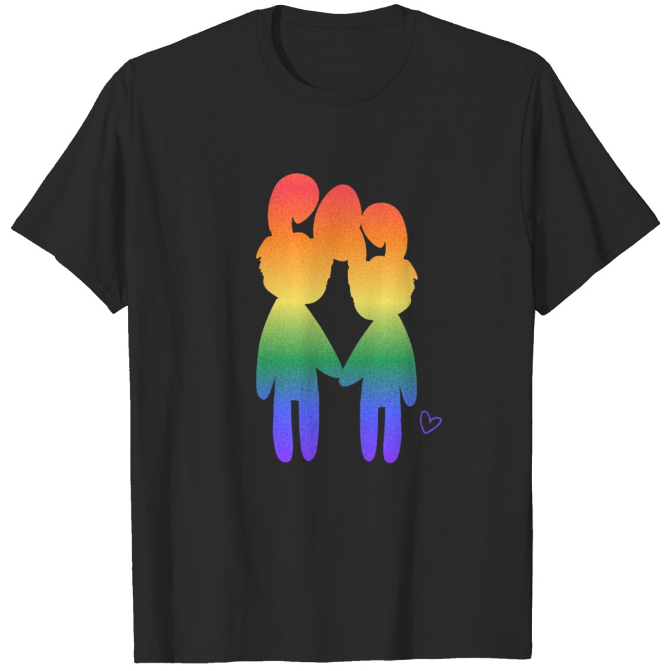 Lgbt Rabbit Rabbit Love Animals Symbol Rainbow T-Shirt