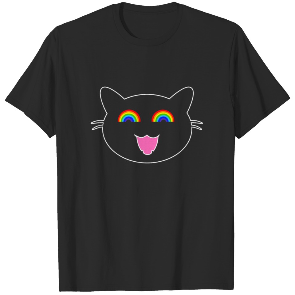 Lgbt Rainbow Cat T-Shirt