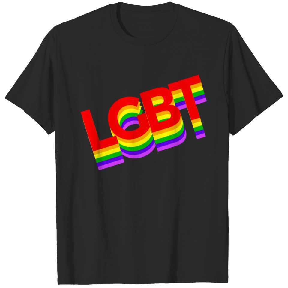 Lgbt Rainbow Color Gay Pride T-Shirt