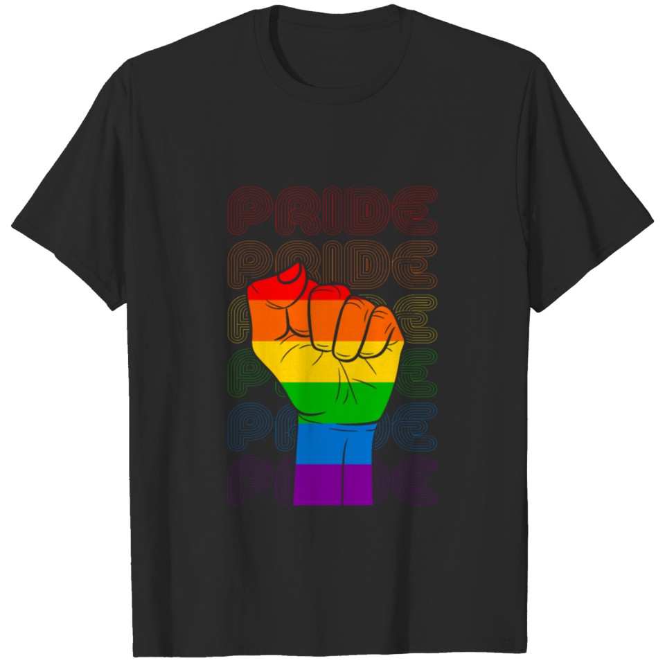 Lgbt Rainbow Fist T-Shirt
