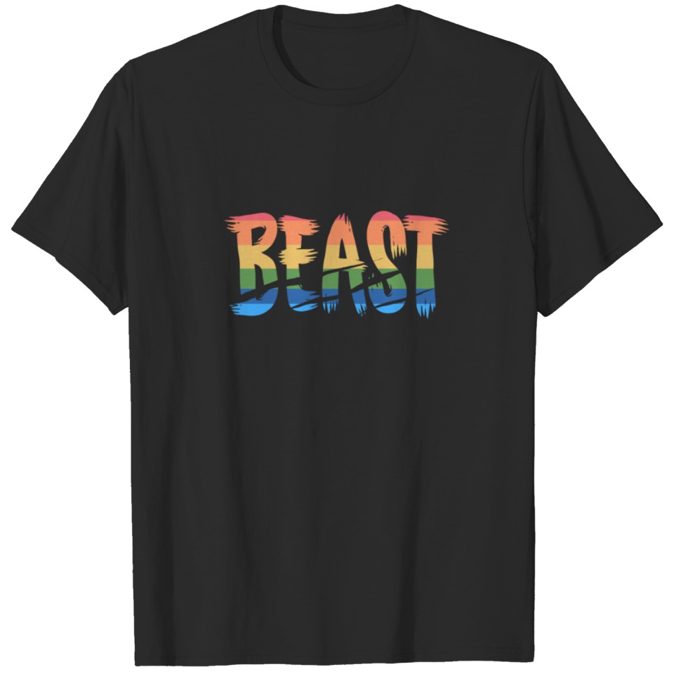 Lgbt Rainbow Flag Beast T-Shirt