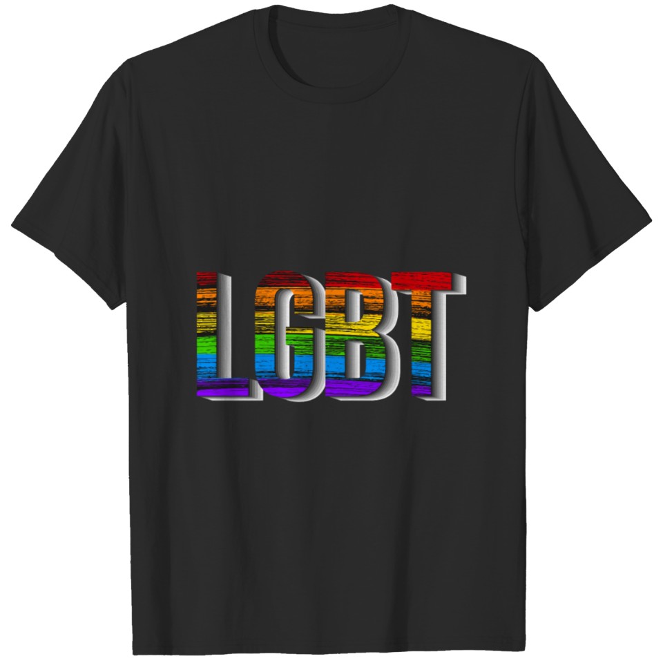 Lgbt Rainbow Gay Pride Women Ladies Girls Teens Le T-Shirt