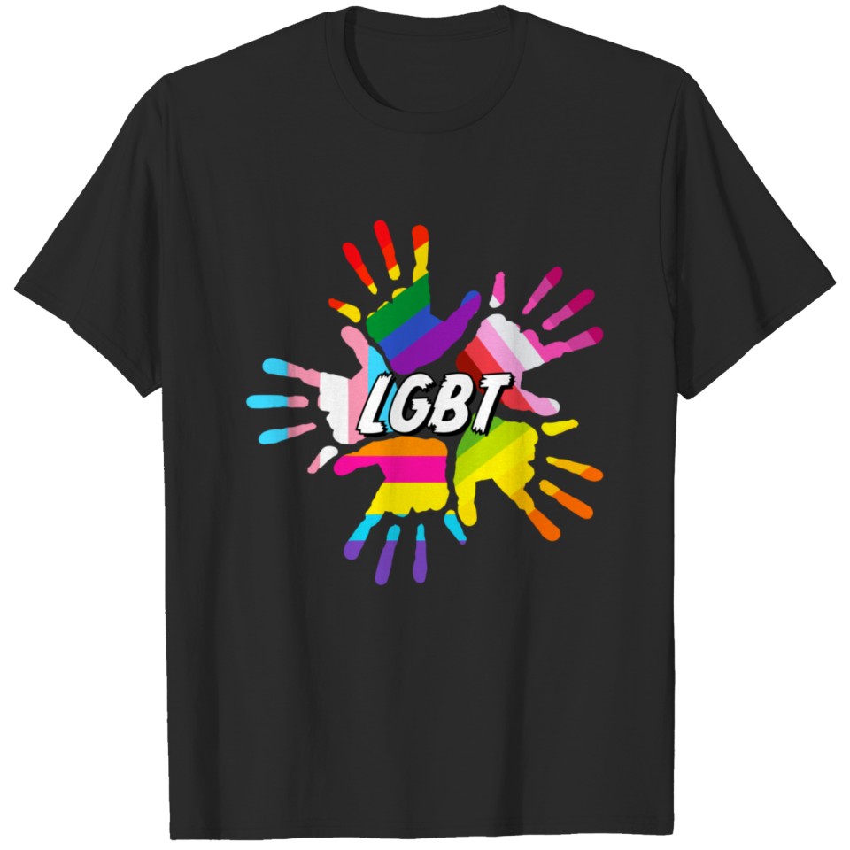 Lgbt Rainbow Hands T-Shirt