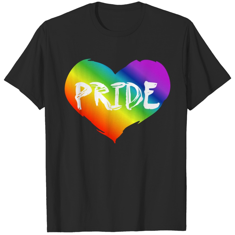 Lgbt Rainbow Heart - Pride T-Shirt