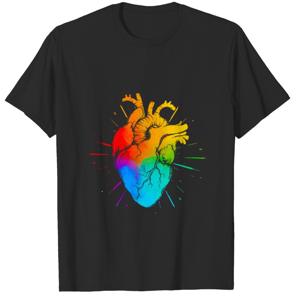 Lgbt Rainbow Heart T-Shirt