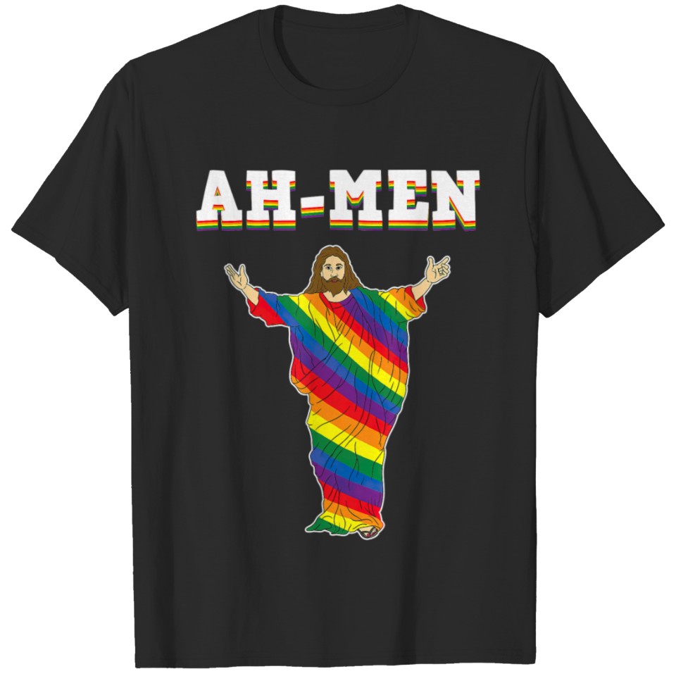 Lgbt Rainbow Jesus Purride Gay Lesbian Pride T-Shirt