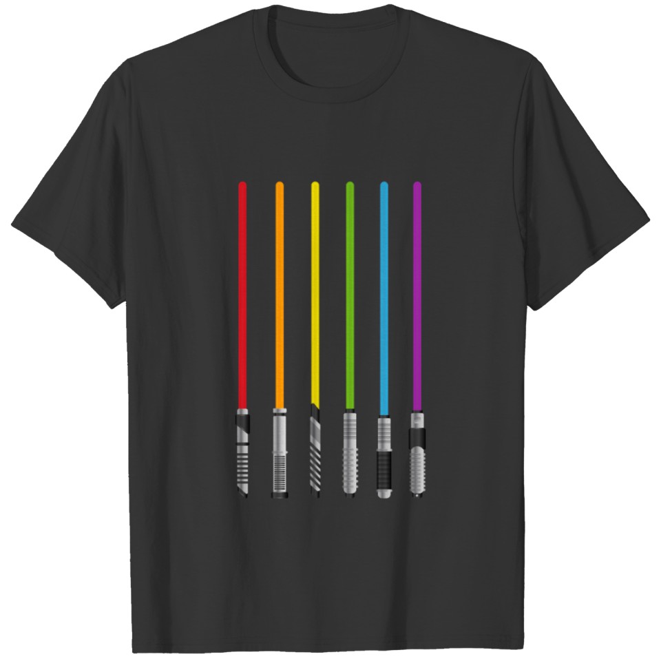 Lgbt Rainbow Lightsaber T Shirts