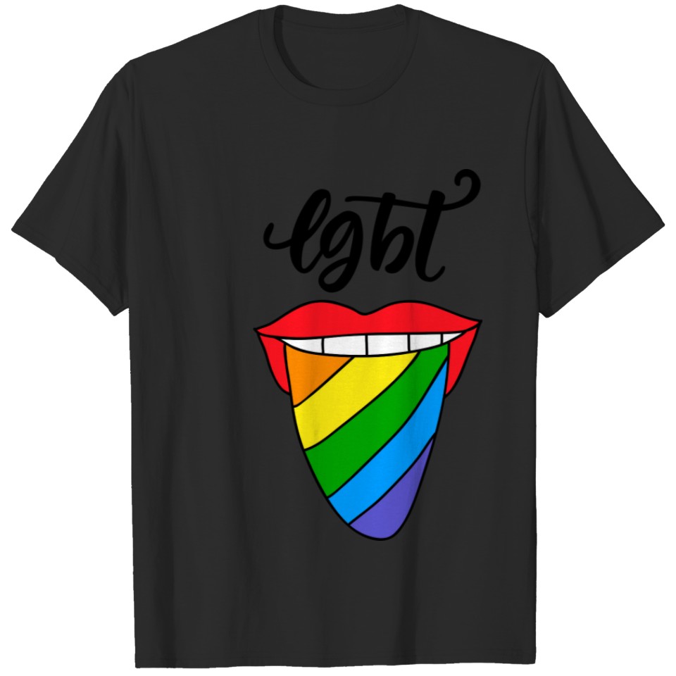 Lgbt Rainbow Tongue T-Shirt