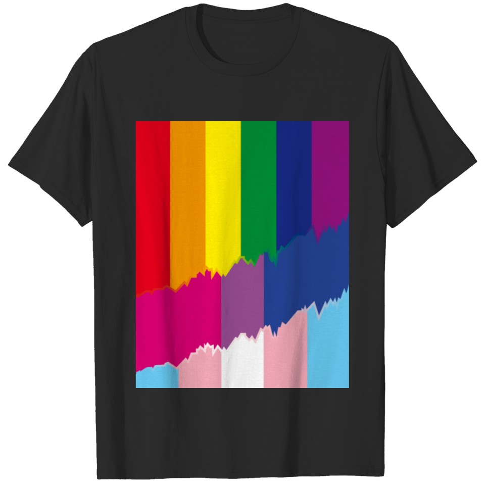 Lgbt Rainbow Transgender Bisexuality Flag T-Shirt