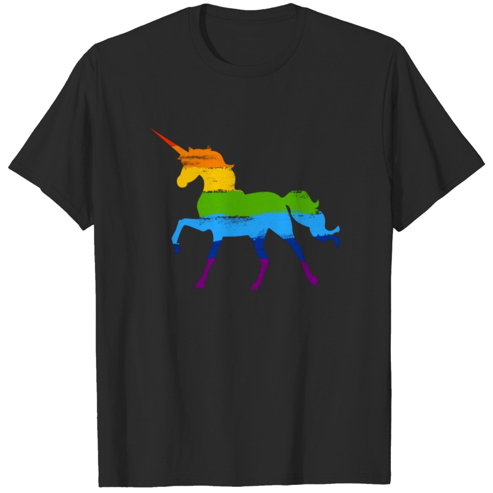 Lgbt Rainbow Unicorn T-Shirt