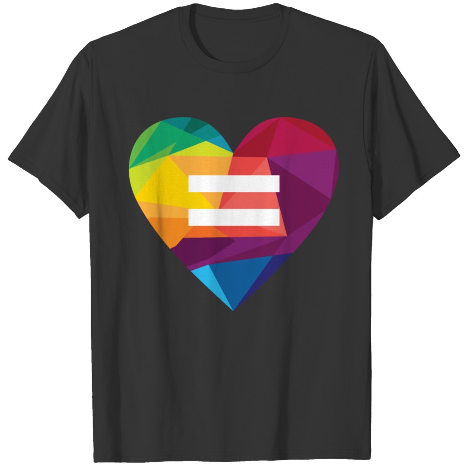 Lgbt Rights Rainbow Heart Marriage Equality T Shirts