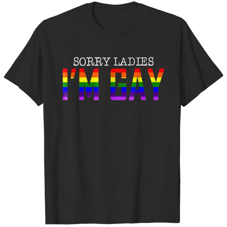Lgbt S Mensorry Ladies Im Gay T-Shirt