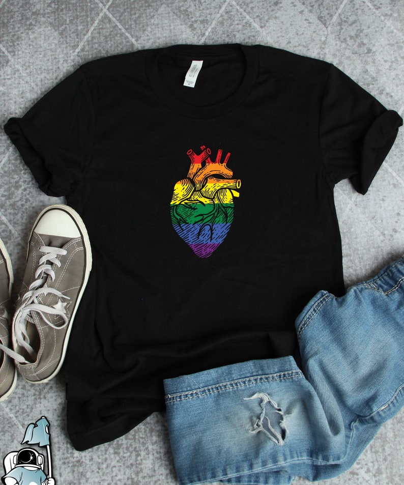 LGBT Shirts, LGBT Flag Shirt, LGBT Heart Shirt, Gay Pride Shirts, Lgbt Awareness Shirts