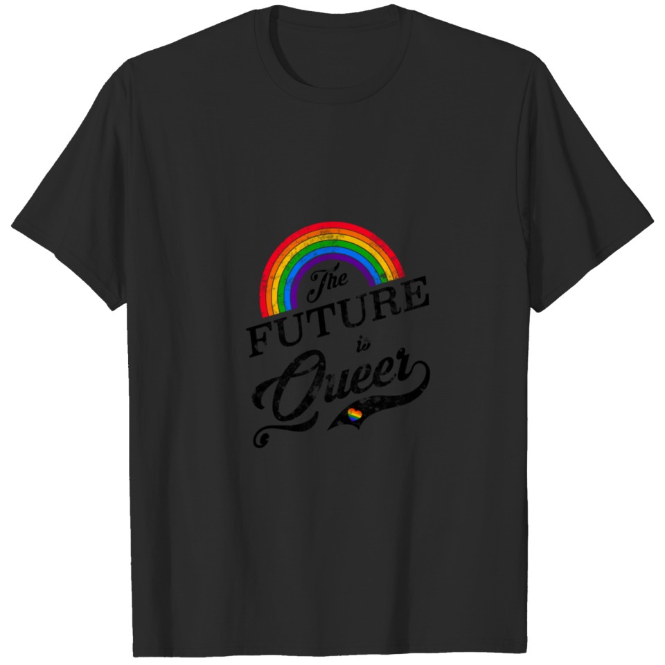 Lgbt The Future Is Queer Vintage Gay Pride Csd T-Shirt