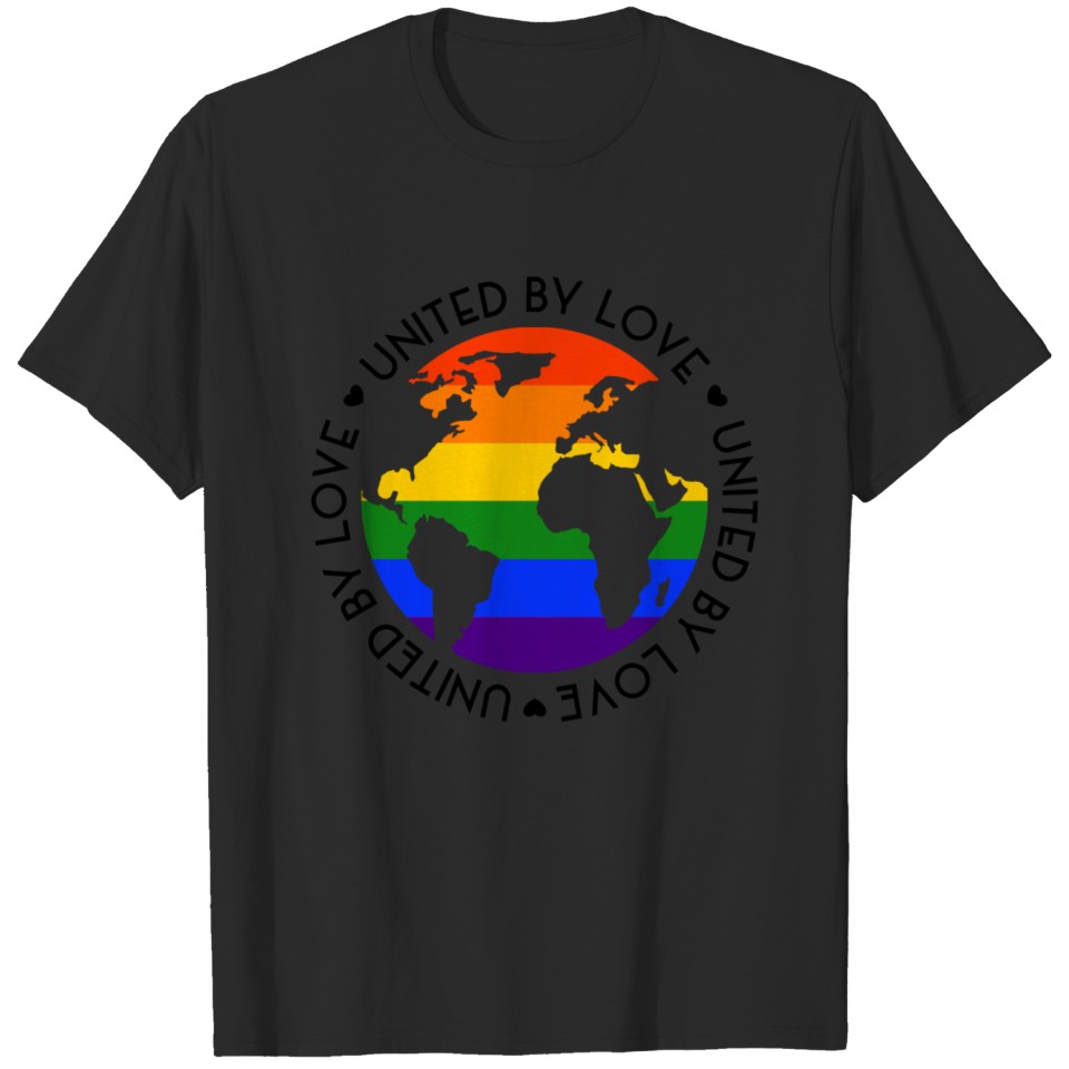 Lgbt United By Love World Csd Gay Pride Tolerance T-Shirt