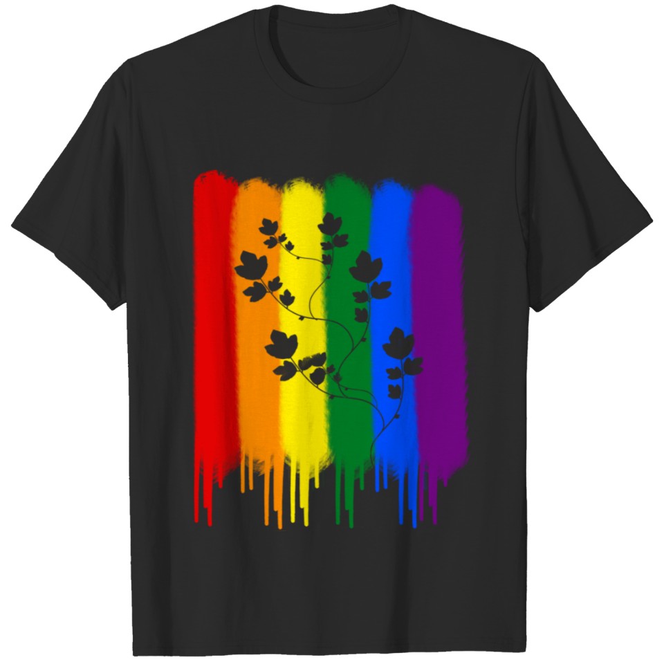 Lgbt With Flower T-Shirt