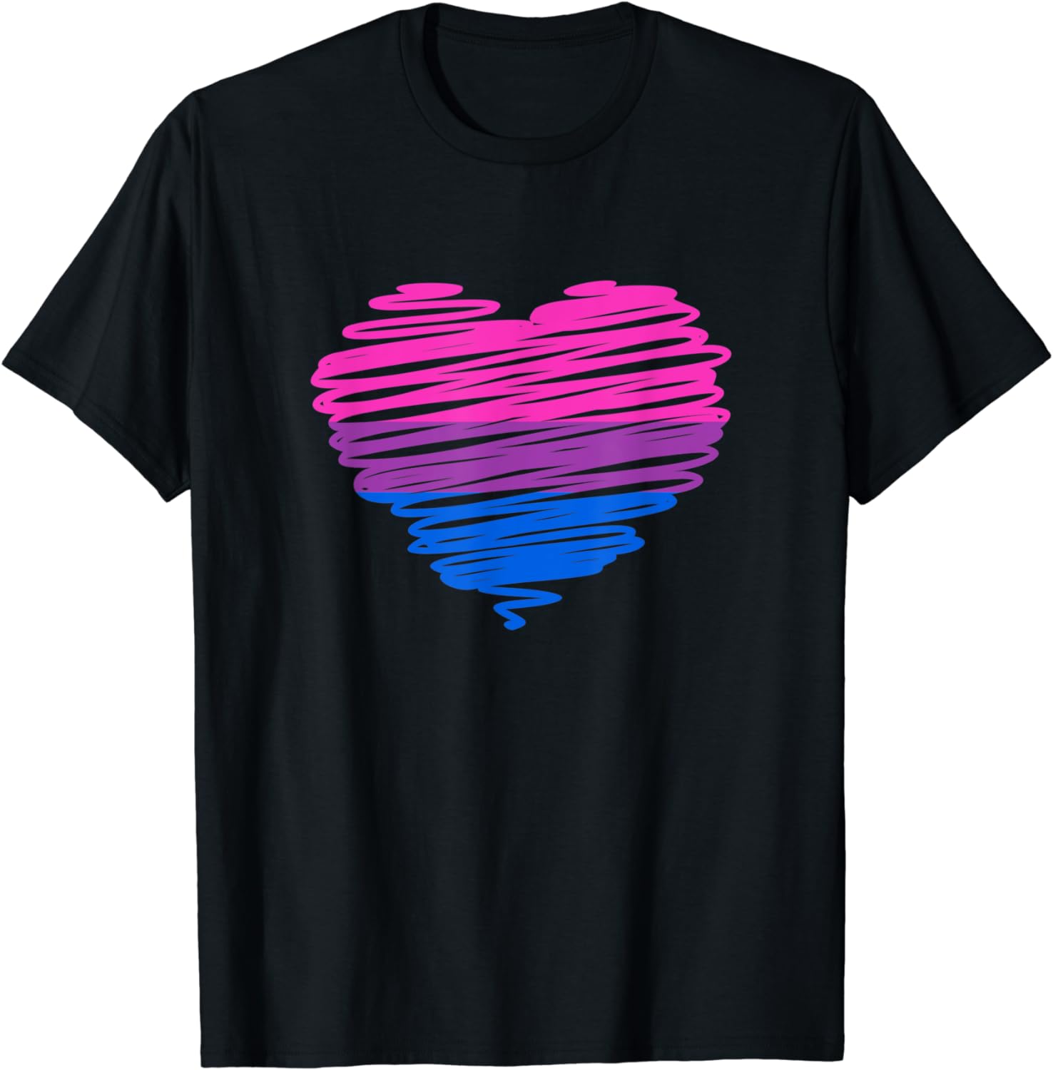Lgbtq Bi Pride Flag In Lgbt Heart Bisexual T-Shirt