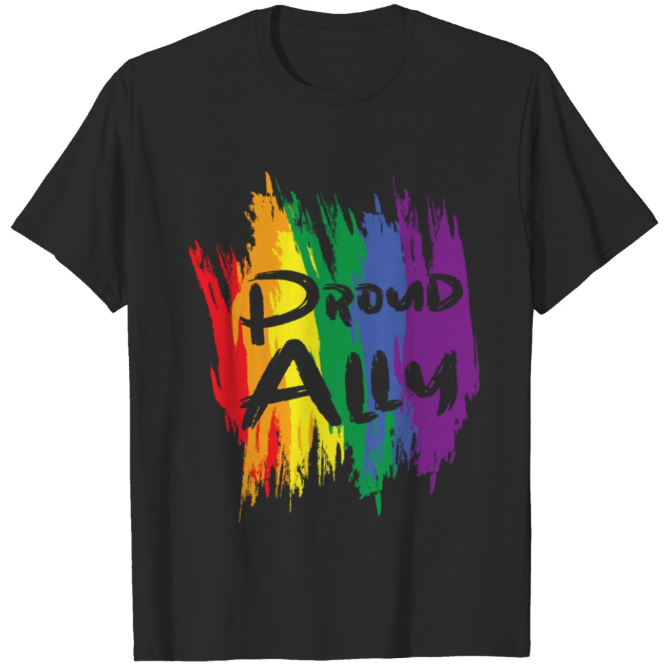 Lgbtq Pride Lgbt Proud Ally Homo Rainbow T-Shirt