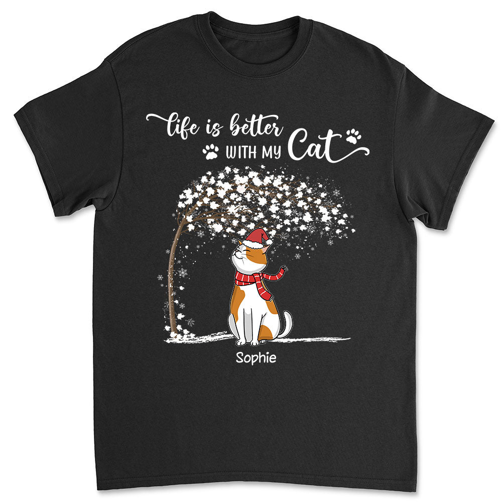 Life Is Better Chilling Cat T-Shirts