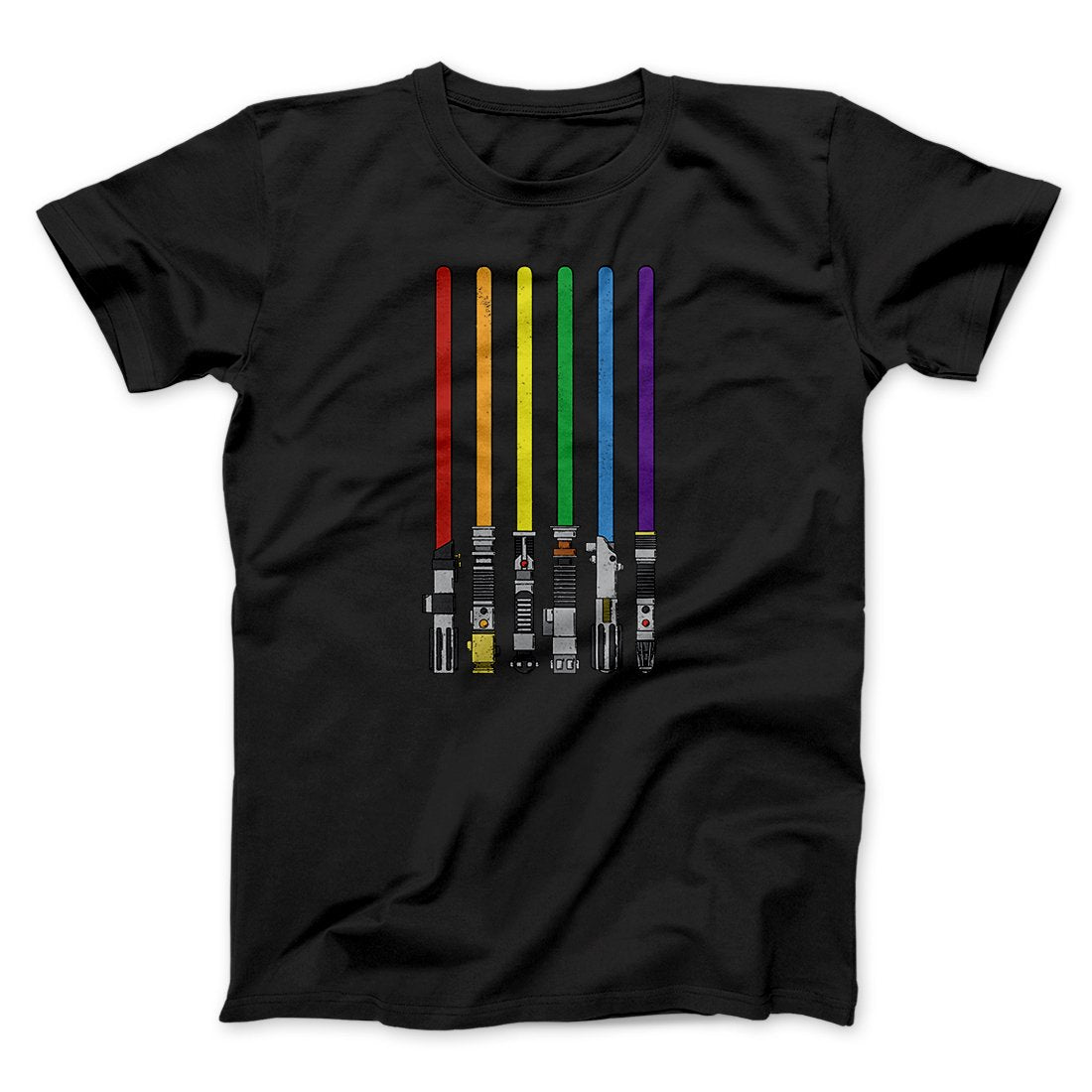 Lightsaber Color Rainbow Funny Movie Men/Unisex T-Shirt