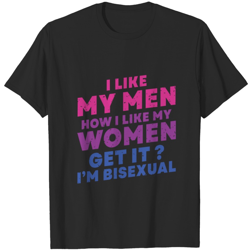 Like Men Women Bisexual Gay Pride Lgbt Pride Month T-Shirt
