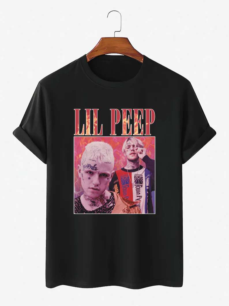 Lil Peep Rap Hip Hop Shirt, Hip Hop Shirt, Classic Style T-Shirts