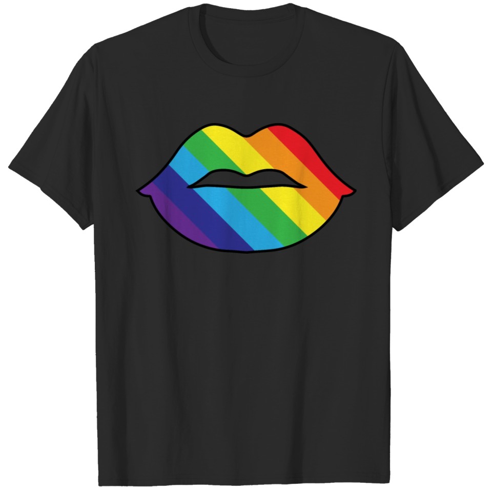 Lips Lgbt Saying Gift Pride Rights T-Shirt