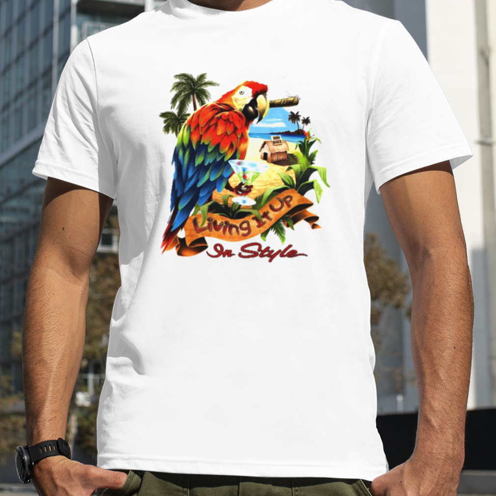 Living It Up In Style Jimmy Buffett Shirt, Premium Shirt