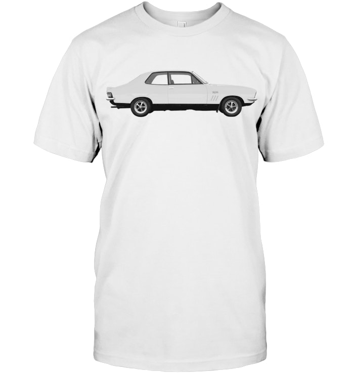 LJ Torana GTR XU 1 Holden 1972 Cachemire blanc sur noir T Shirt