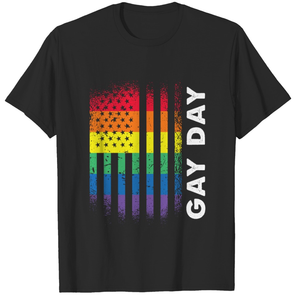Love America Flag Day Gay Pride Lgbt Pride T-Shirt