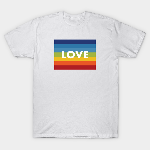 Love Flag Rainbow - Lgbt Flag - T-Shirt