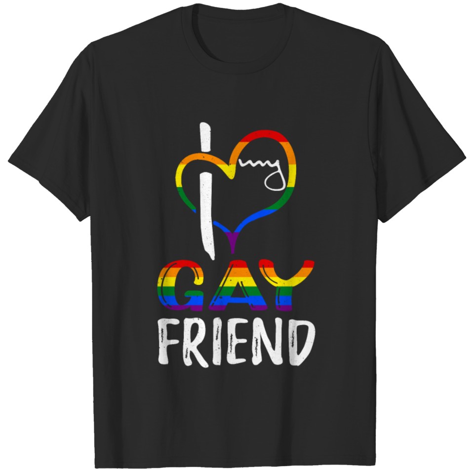 Love Gay Friend Pride Lgbt Rainbow Pride Month T-Shirt