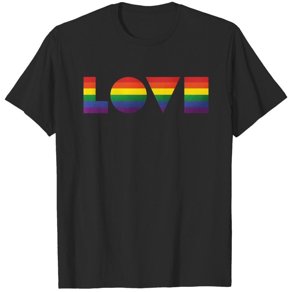 Love Geometric Lgbt T-Shirt