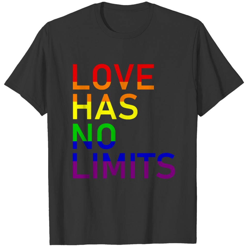 Love Has No Limits - Gay - Lesbian - Rainbow Lgbt T Shirts