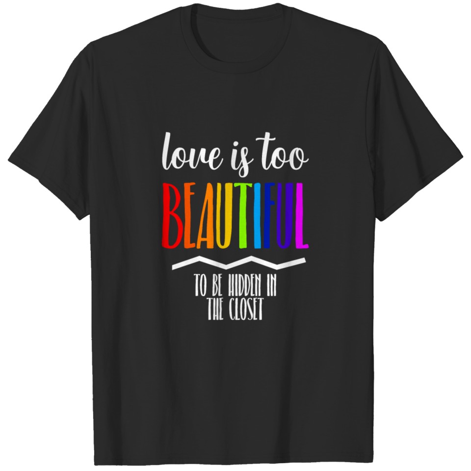 Love Is Beautiful Lgbt Gay Pride Csd Rainbow T-Shirt