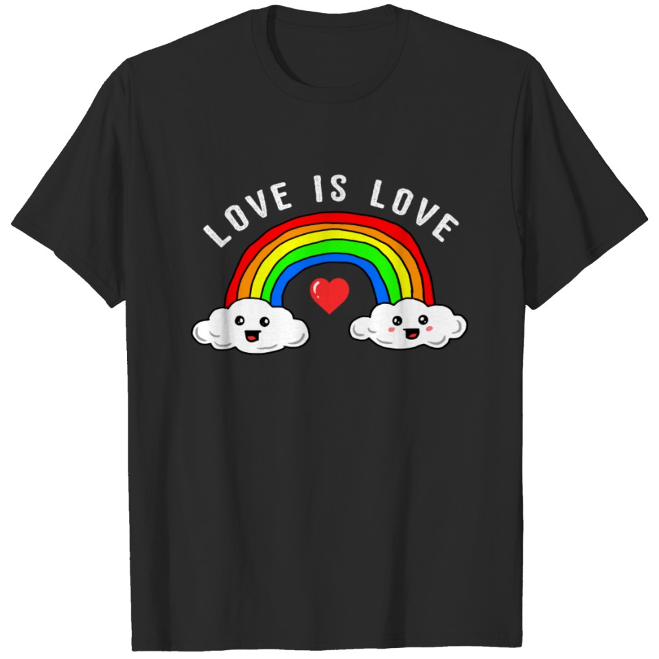Love Is Love Gay Lgbt Rainbow Apparel T-Shirt