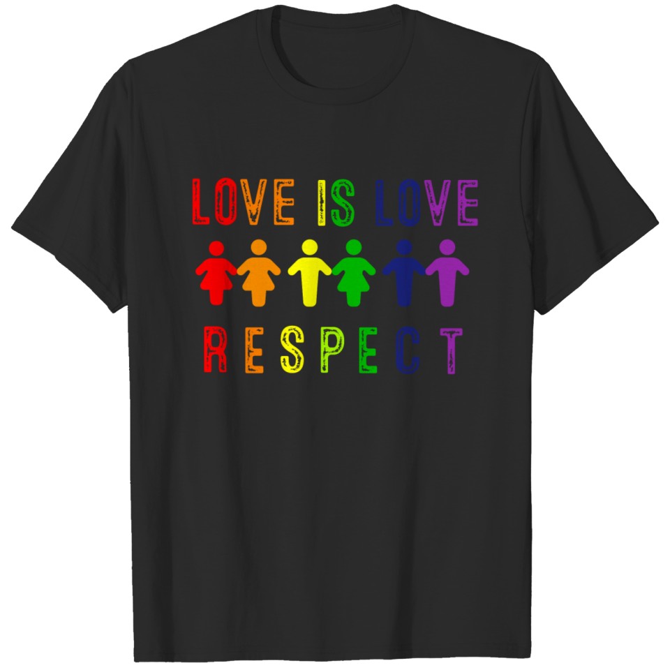 Love Is Love - Respect! Lgbt Gay Pride T-Shirt