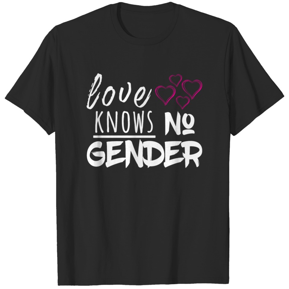 Love Knows No Gender Lgbt Gay T-Shirt