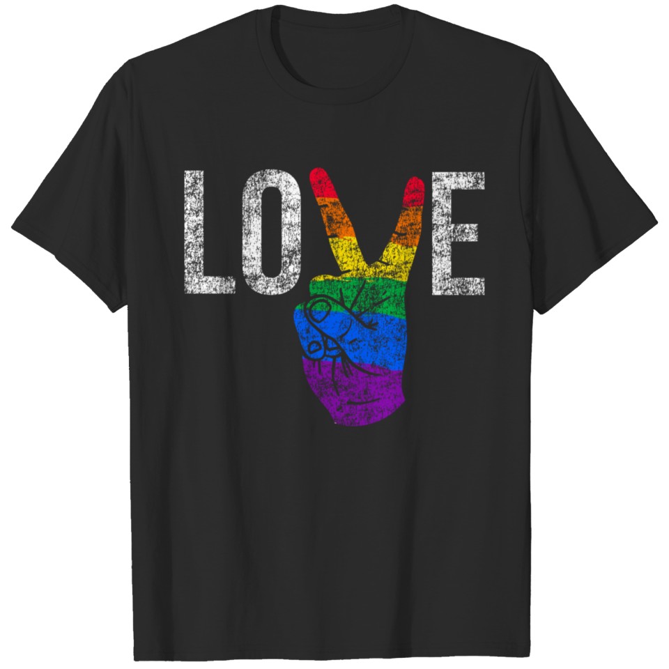 Love Lgbt Birthday Chirstmas Present Trend T-Shirt
