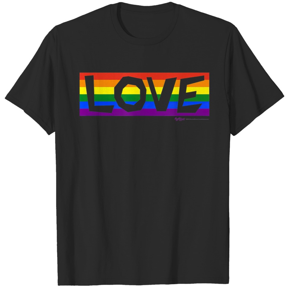 Love Lgbt Gay Pride Rainbow Flag T-Shirt