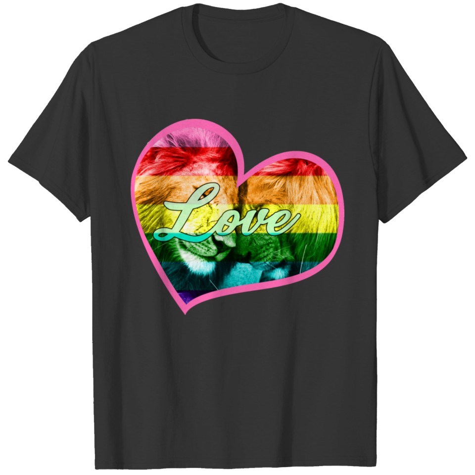 Love Lgbt Lion Lover T Shirts